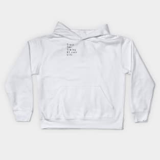 trust the timing of your life Kids Hoodie
